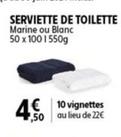 Serviette De Toilette offre à 4,5€ sur Intermarché Contact