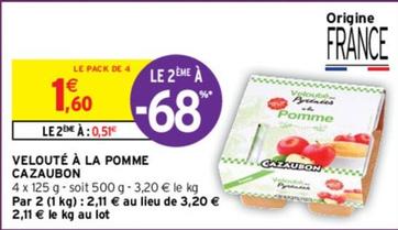 Cazaubon - Velouté À La Pomme offre à 1,6€ sur Intermarché Contact