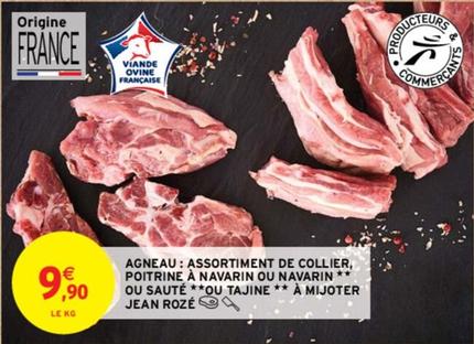 Jean Rozé - Agneau: Assortiment De Collier, Poitrine À Navarin offre à 9,9€ sur Intermarché Contact