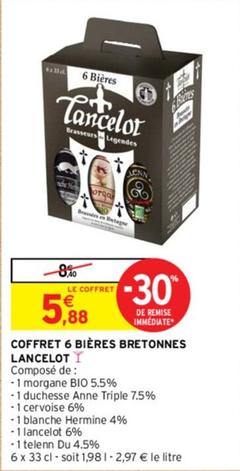 Lancelot - Coffret 6 Bières Bretonnes offre à 5,88€ sur Intermarché Contact