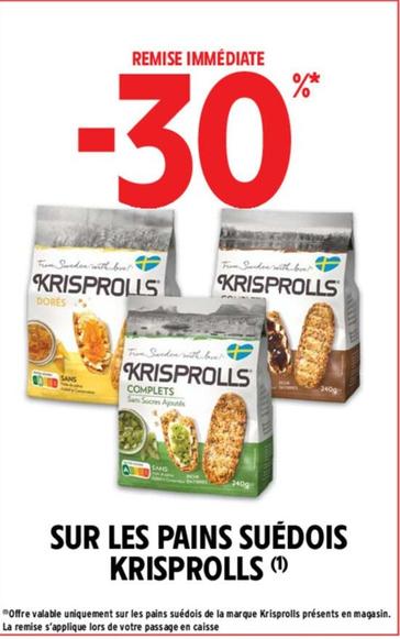 Krisprolls - Sur Les Pains Suédois offre sur Intermarché Contact