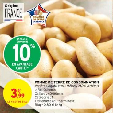 Pomme De Terre De Consommation offre à 3,99€ sur Intermarché Contact