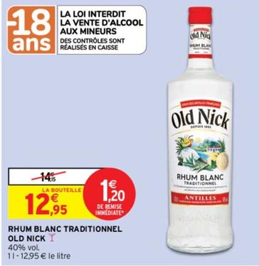 Old Nick - Rhum Blanc Traditionnel