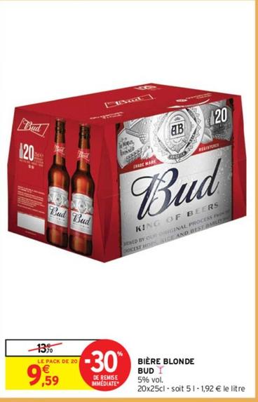 Bud - Bière Blonde offre à 9,59€ sur Intermarché Express