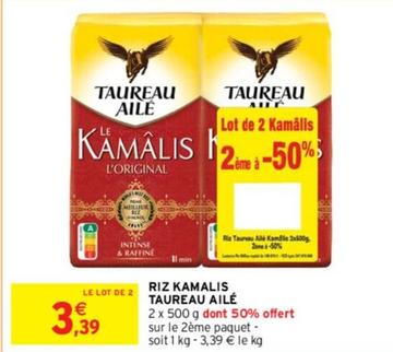 Taureau Ailé - Riz Kamalis offre à 3,39€ sur Intermarché Express