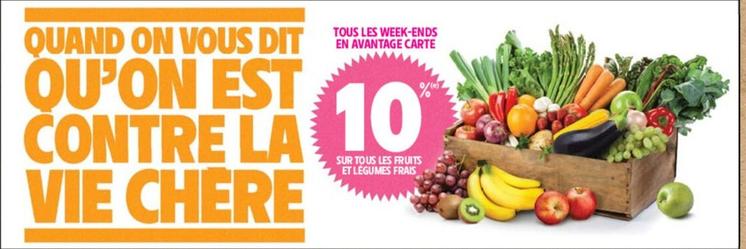 Sur Tous Les Fruits Et Legumes Frais offre sur Intermarché Express