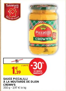 Piccalilli - Sauce À La Moutarde De Dijon Crown'S offre à 1,39€ sur Intermarché Express