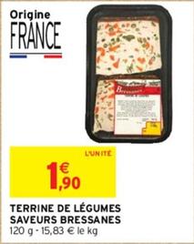 Saveurs  Bressanes - Terrine De Légumes  offre à 1,9€ sur Intermarché Express