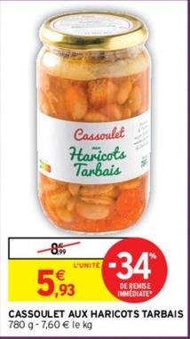 Cassoulet Aux Haricots Tarbais offre à 5,93€ sur Intermarché Hyper