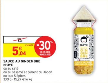 N'Oye - Sauce Au Gingembre offre à 5,04€ sur Intermarché Hyper