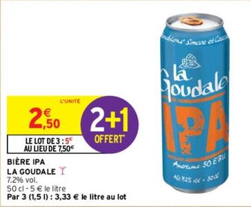 La Goudale - Bière Ipa offre à 2,5€ sur Intermarché Hyper