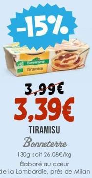 Tiramisu offre à 3,39€ sur Naturalia