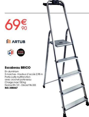 Escabeau offre à 69,9€ sur Brico Pro