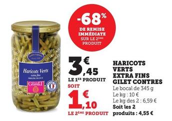 gilet contres - haricots verts extra fins 