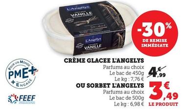L'Angelys - Crème Glacee  offre à 3,49€ sur Hyper U