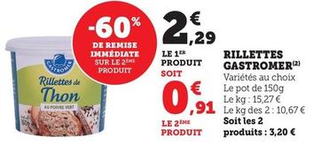 Gastromer - Rillettes offre à 2,29€ sur Hyper U