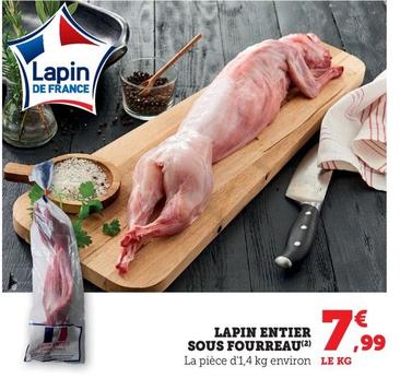 Lapin Entier Sous Fourreau