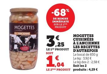 Les Recettes D'autrefois - Mogettes Cuisinees A L'Ancienne 