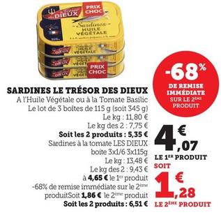 Trésor Des Dieux - Sardines