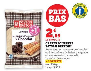Paysan Breton - Crêpes Fourrees  offre à 2,09€ sur Hyper U