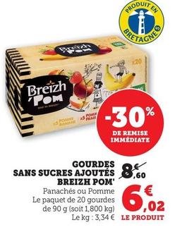 Breizh Pom' - Gourdes Sans Sucres Ajoutes  offre à 6,02€ sur Hyper U