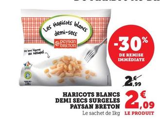 Paysan Breton - Haricots Blancs Demi Secs Surgeles