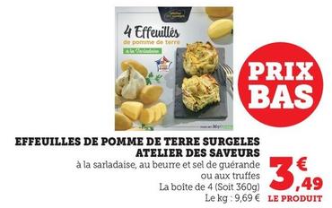 Atelier Des Saveurs - Effeuilles De Pomme De Terre Surgeles