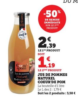 Coeur'De Pom - Jus De Pommes Naturel