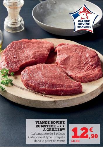 Viande Bovine Rumsteck A Griller