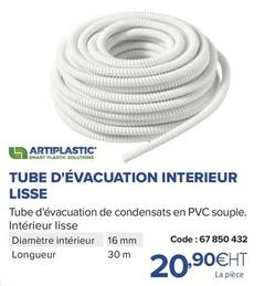 Artiplastic - Tube D'évacuation Interieur Lisse offre à 20,9€ sur Prolians