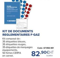 Kit De Documents Reglementaires F-gaz offre à 82,9€ sur Prolians