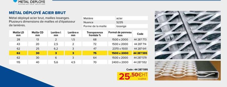 Matériaux de construction offre à 25,5€ sur Prolians