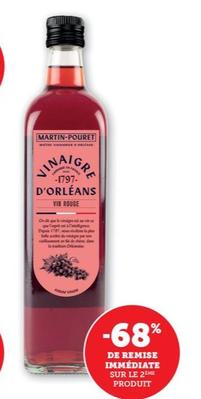 Martin Pouret - Vinaigre D'Orléans De Vin Rouge  offre sur Super U