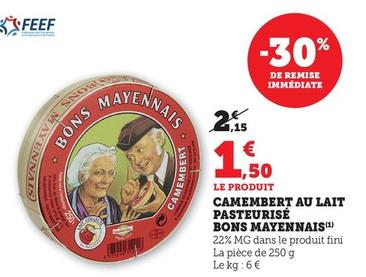 Bons Mayennais - Camembert Au Lait Pasteureise 