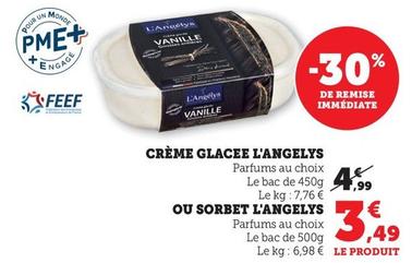 L'angelys - Crème Glacee offre à 3,49€ sur Super U