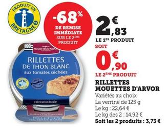 Mouettes D'Arvor - Rillettes  offre à 2,83€ sur Super U
