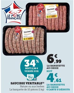 Cusiner - Saucisses  offre à 4,61€ sur Super U