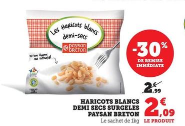 Paysan Breton - Haricots Blancs Demi Secs Surgeles
