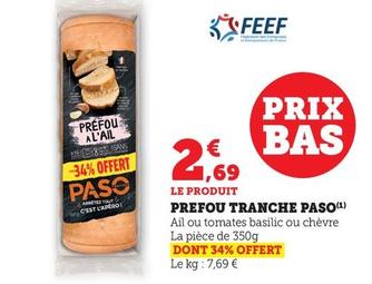 Paso Traiteur - Prefou Tranche offre à 2,69€ sur U Express