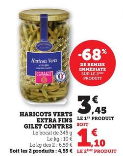 Gilet Contres - Haricots Verts Extra Fins offre à 3,45€ sur U Express