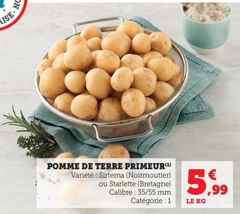 Pomme De Terre Primeur offre à 5,99€ sur U Express