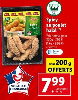 Halal - Spicy Au Poulet