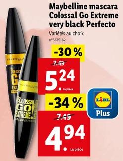 Maybelline - Mascara Colossal Go Extreme Very Black Perfecto