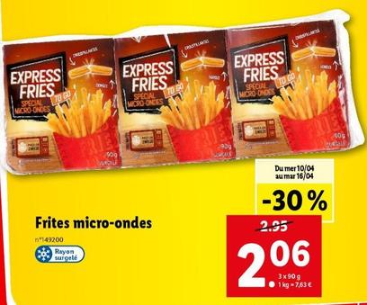 express fries - frites micro-ondes