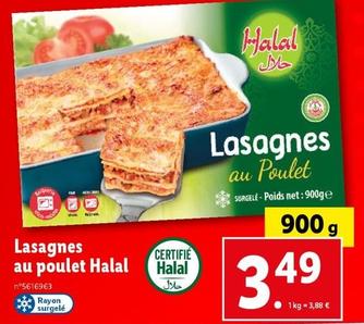 lasagnes au poulet halal