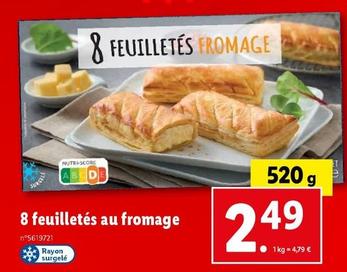 8 feuilletés au fromage