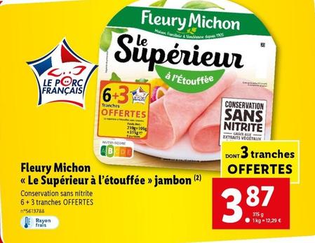 fleury michon - le supérieur à l'étouffée jambon