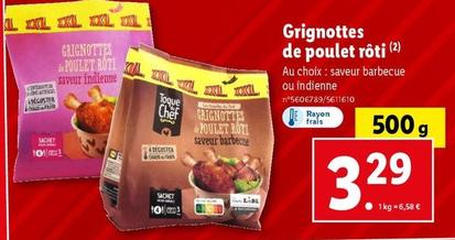 toque du chef - grignottes de poulet rôti