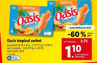 oasis - tropical sorbet