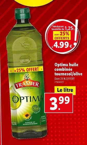 tramier - optima huile combinée tournesol